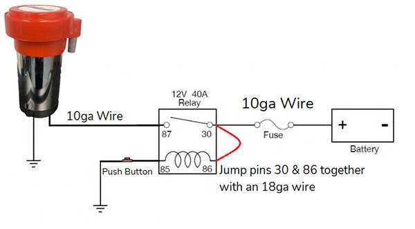 wiring diagram for relay for cheap air horn