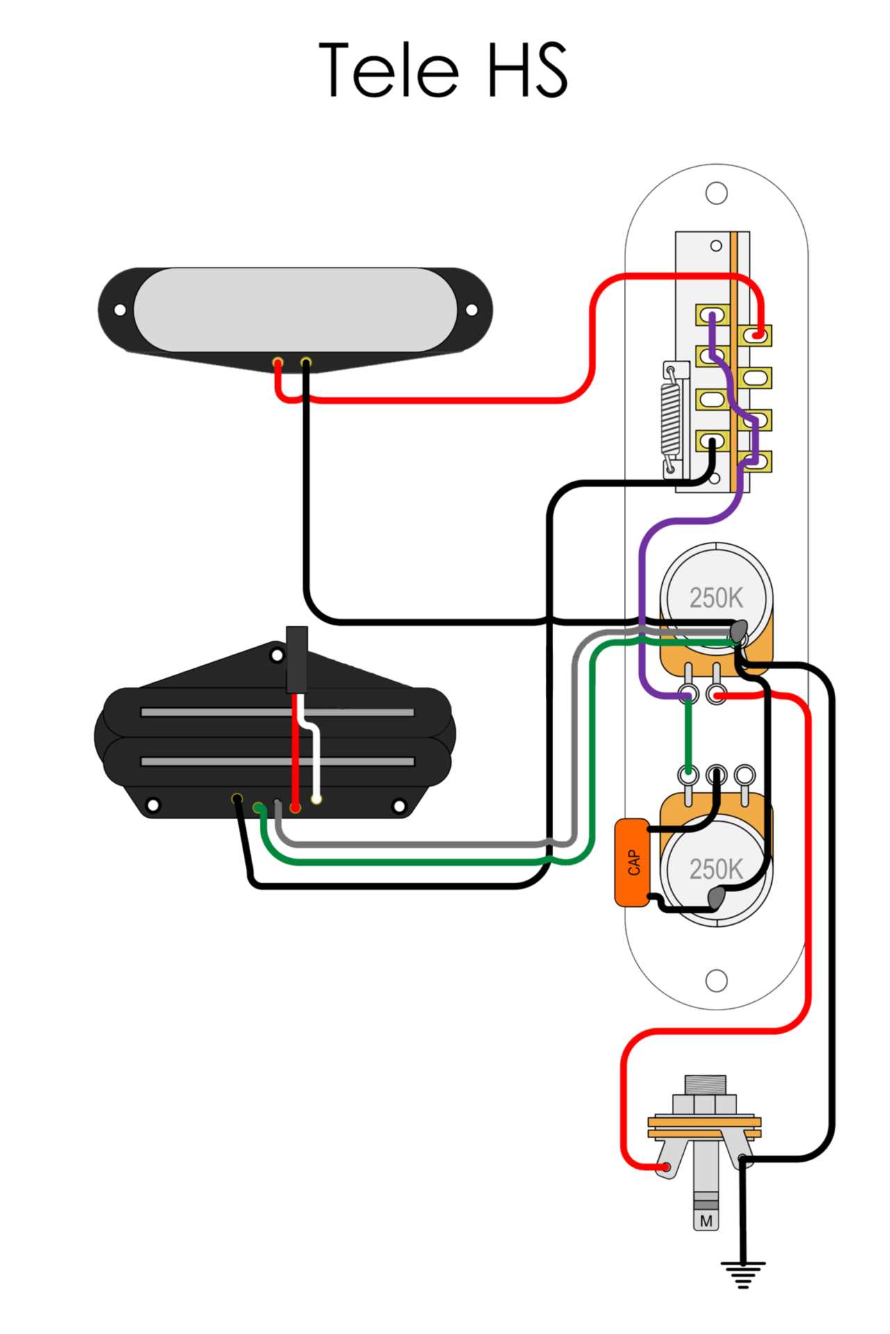 wiring diagram for telecaster guitar