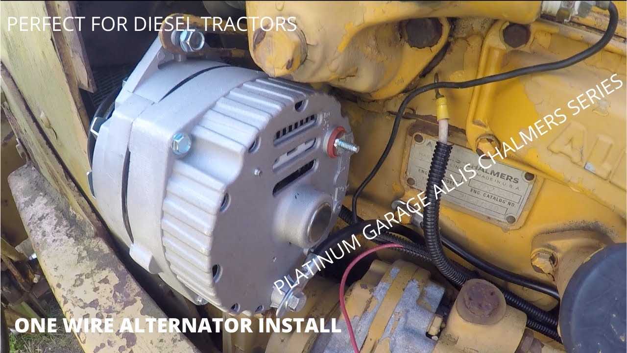 wiring diagram for tractor alternator