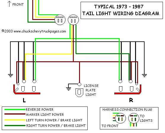 wiring diagram for trailer tail lights