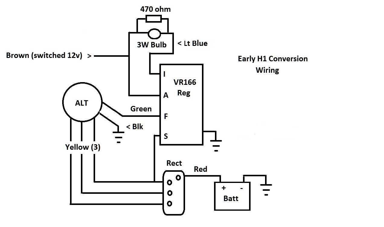 wiring diagram regulator rectifier