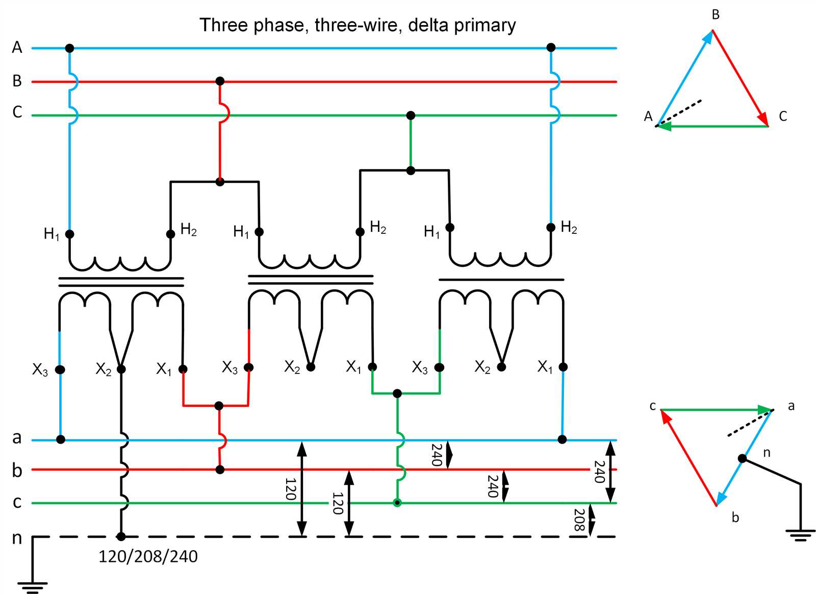 step down transformer wiring diagram