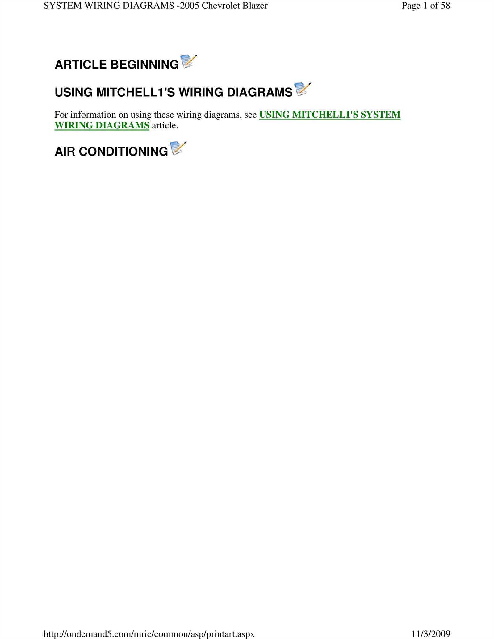 wiring diagram chevrolet