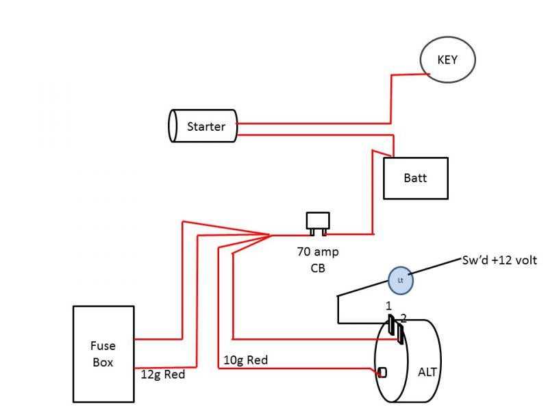 alternator wiring diagram chevy 350