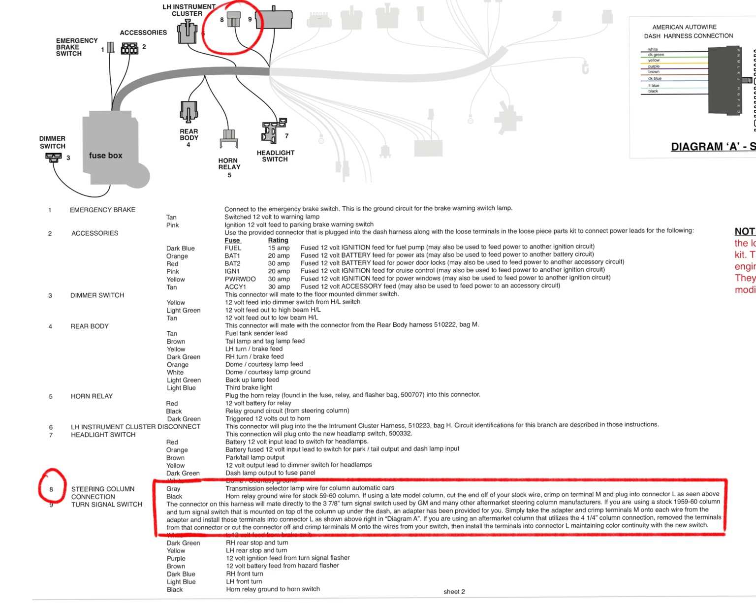 american autowire wiring diagram