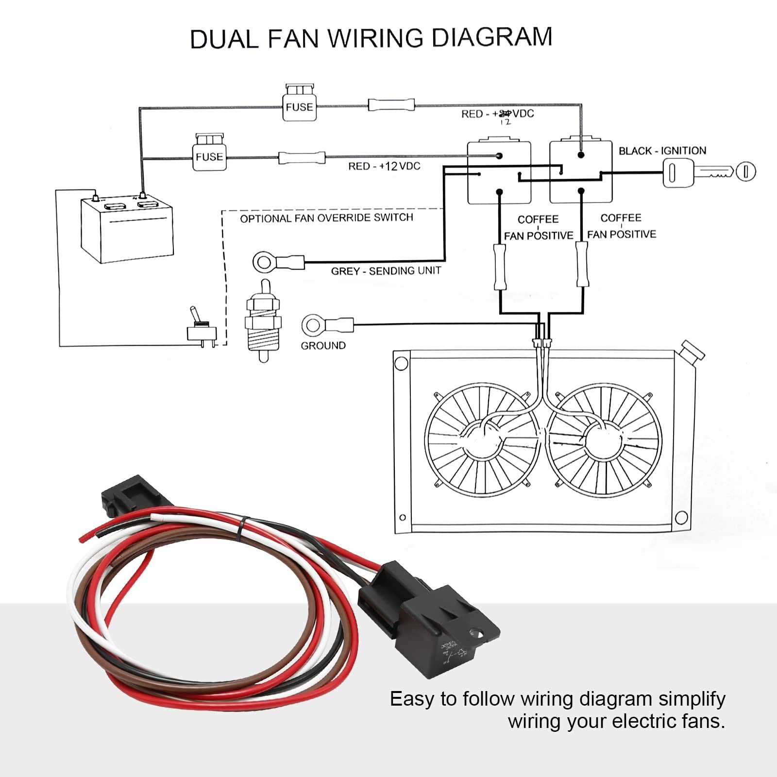 automotive electric fan wiring diagram