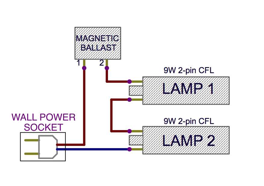 1 lamp ballast wiring diagram