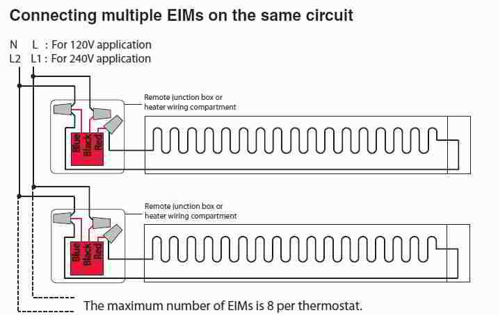 baseboard heater wiring diagram thermostat