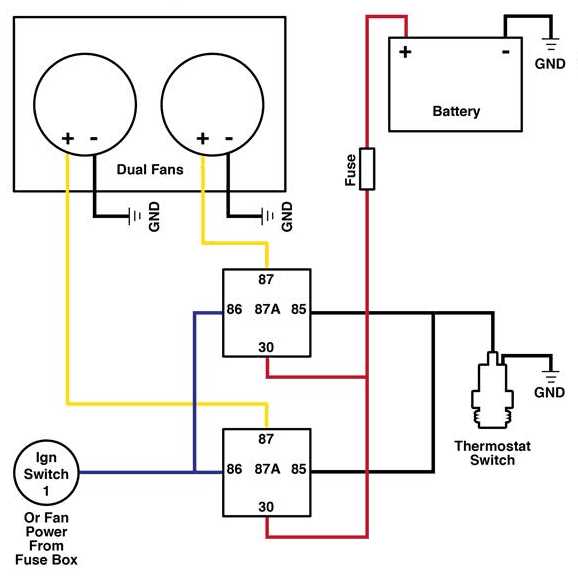 car fan wiring diagram