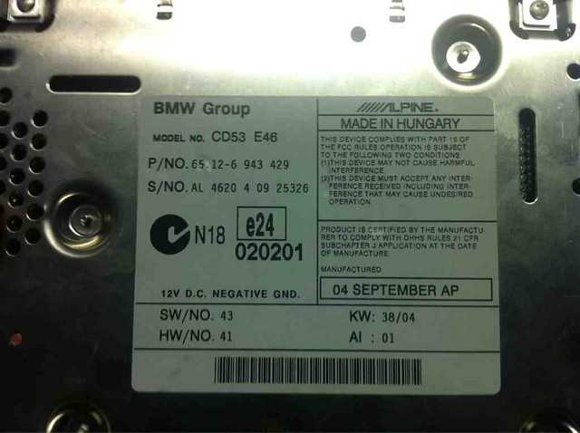 bmw e46 radio wiring diagram