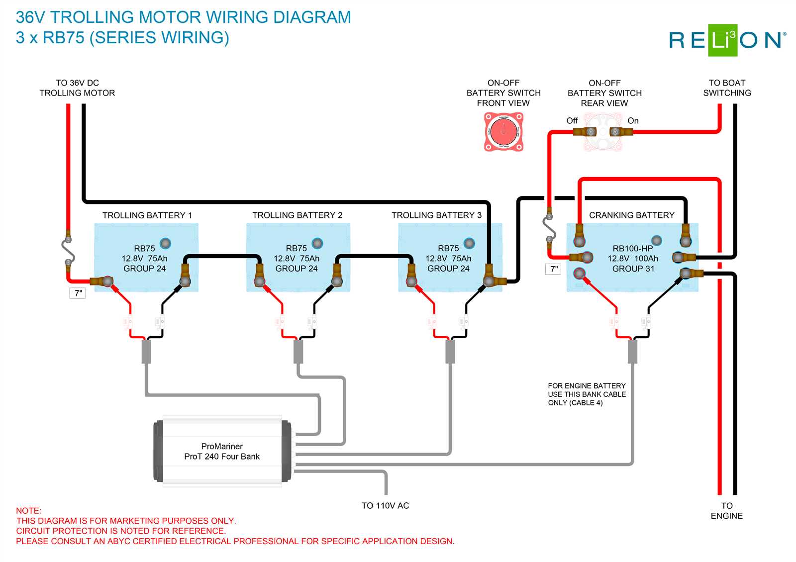 boat battery wiring diagram