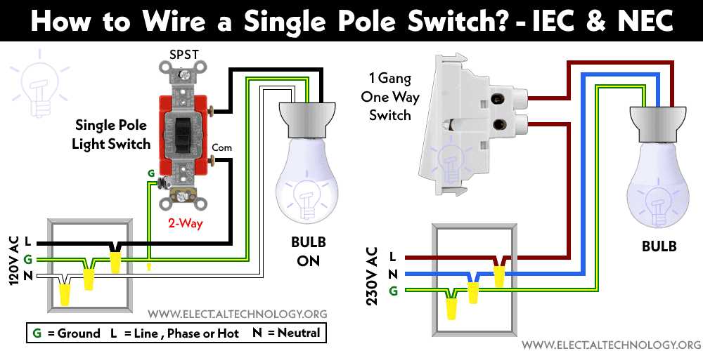 house wiring light switch diagram