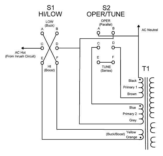 buck boost wiring diagram