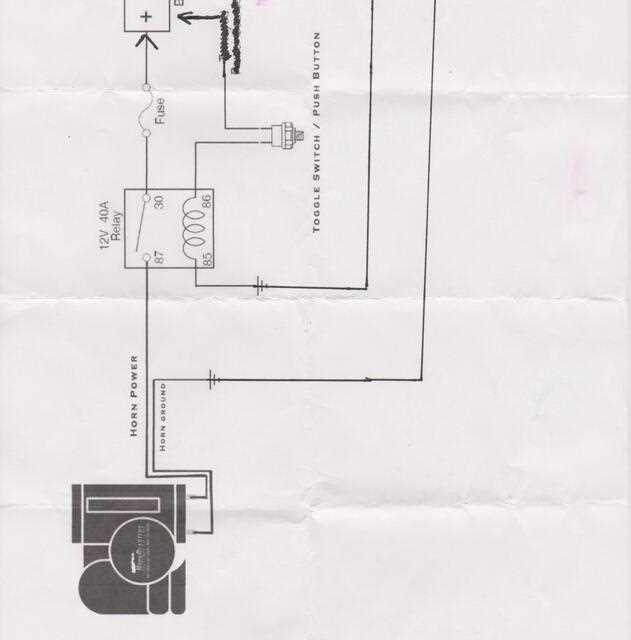 wiring diagram for relay for cheap air horn