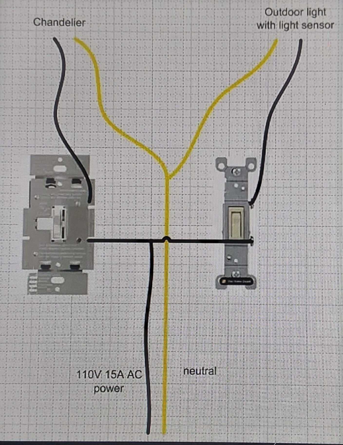 chandelier wiring diagram