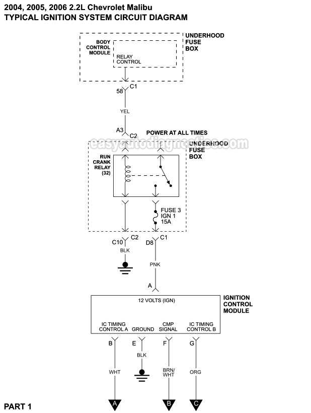 chevy ignition switch wiring diagram