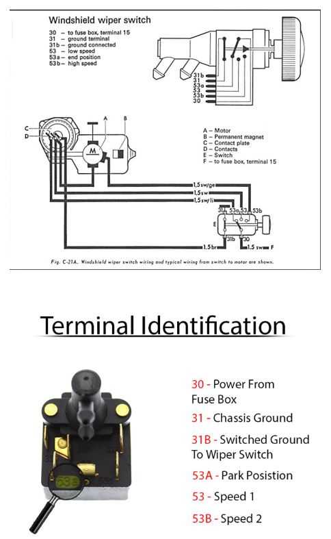 wiring diagram for 1965 vw type 1 bug