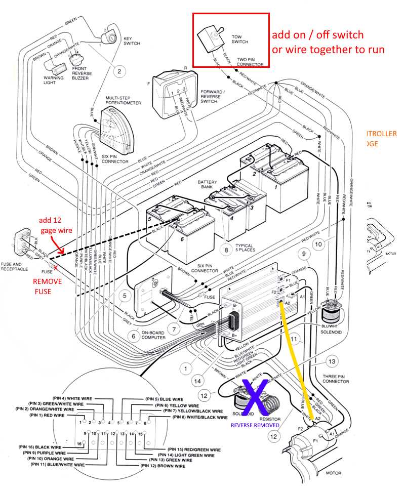 club car 4 battery wiring diagram 48 volt