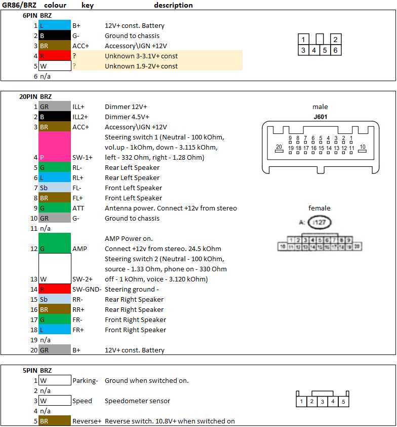 toyota camry radio wiring diagram