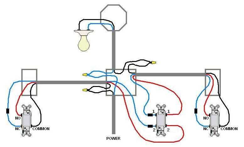 4 way light switch wiring diagram