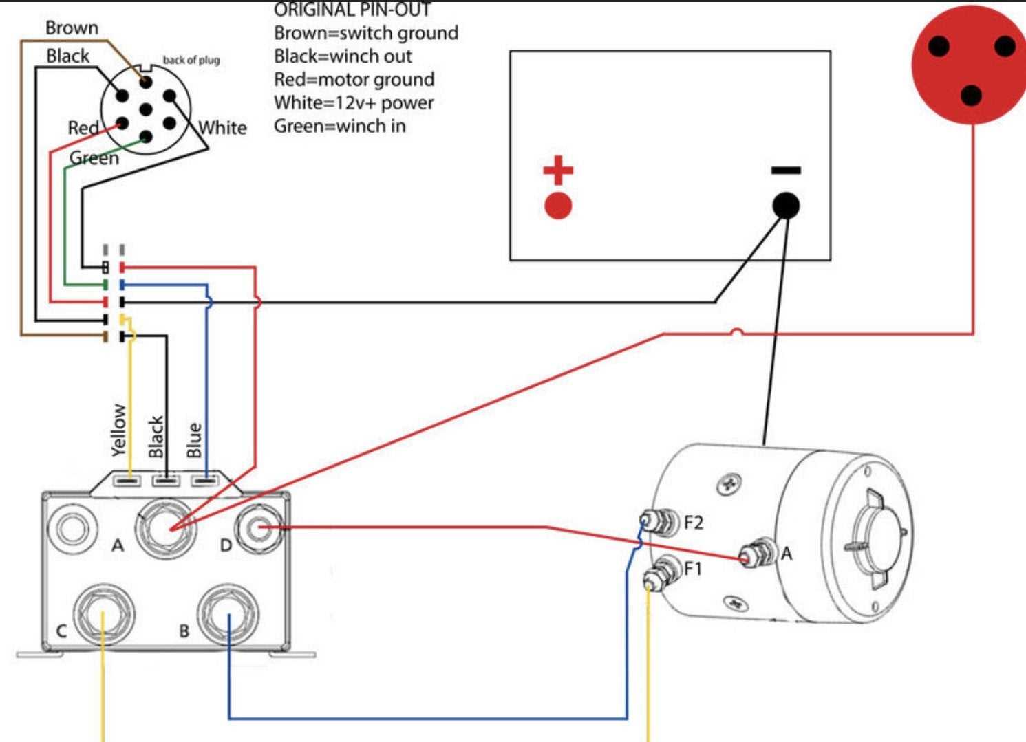 warn a2000 winch control switch wiring diagram