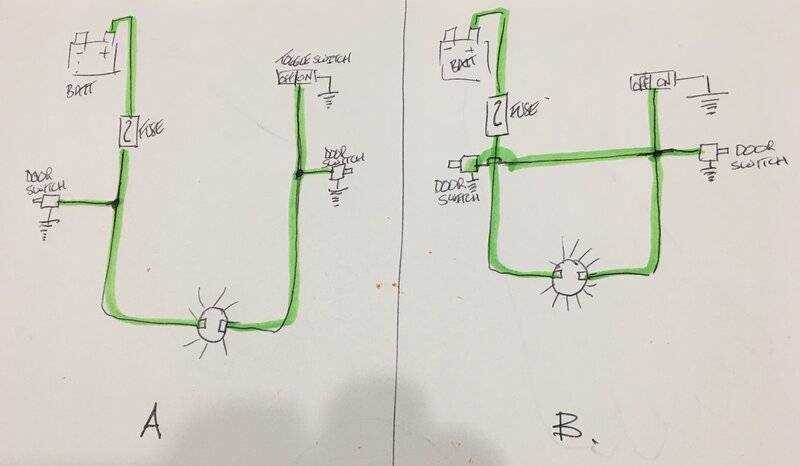 door jamb switch wiring diagram