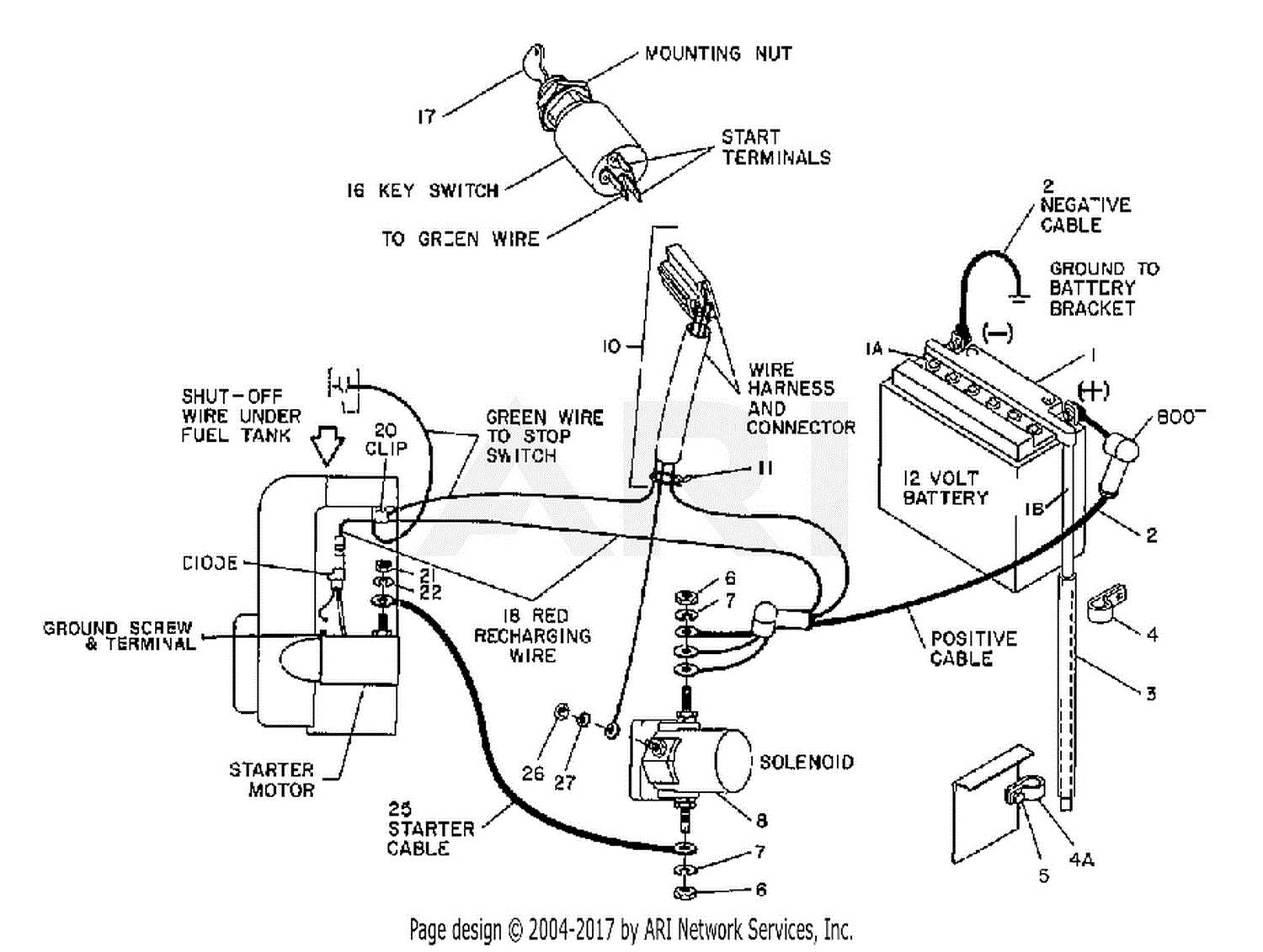 troy bilt pony lawn tractor wiring diagram