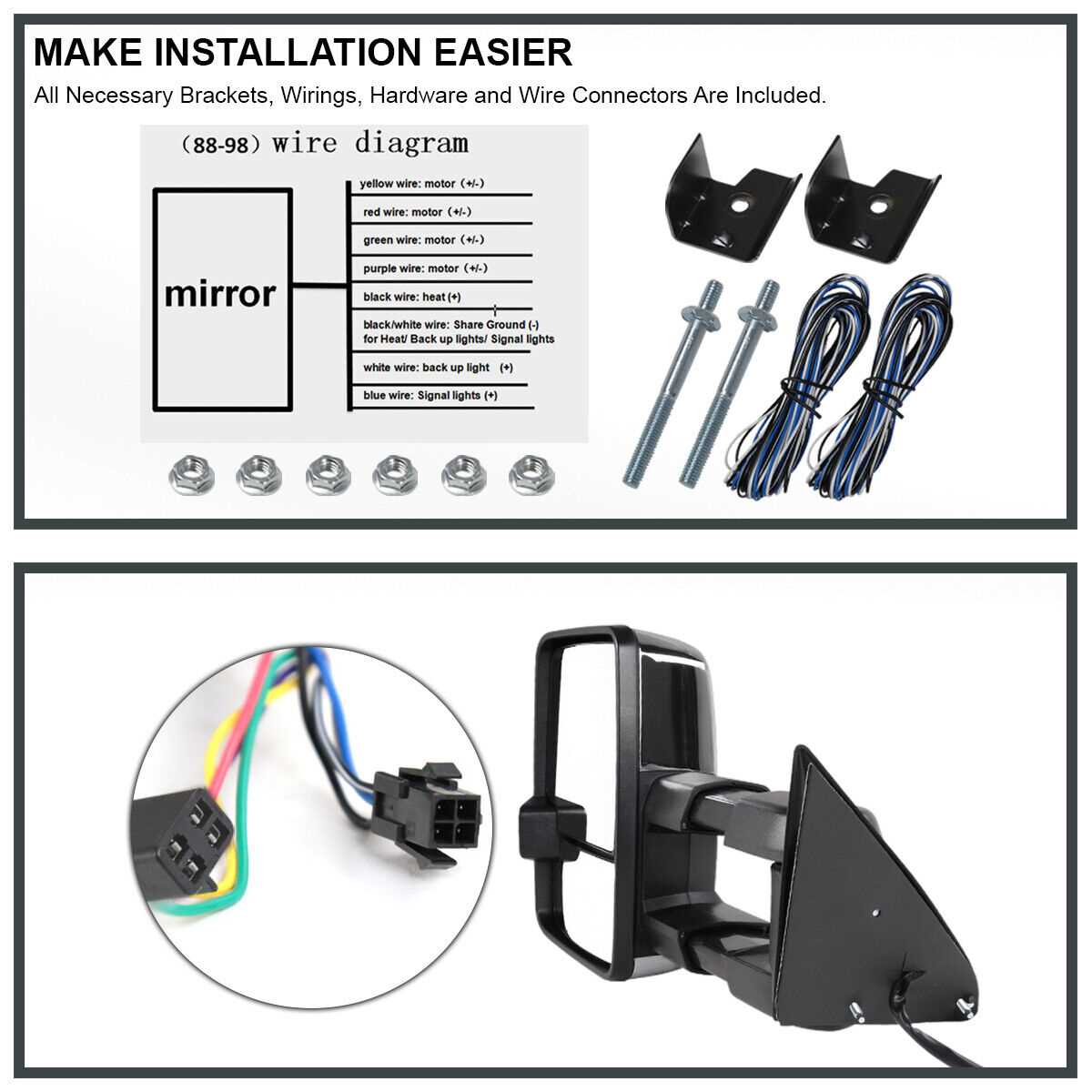 chevy tow mirror wiring diagram