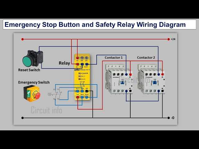 emergency stop wiring diagram