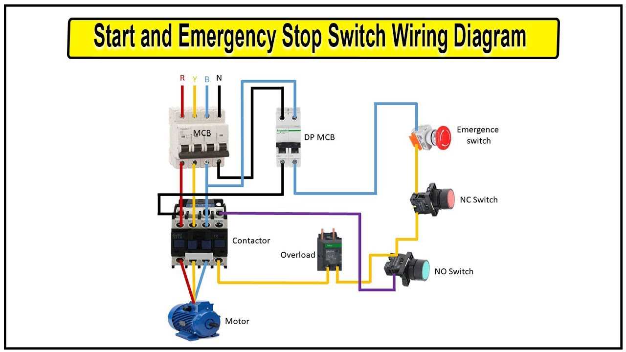 emergency stop wiring diagram