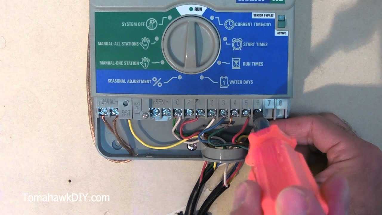 sprinkler system wiring diagram