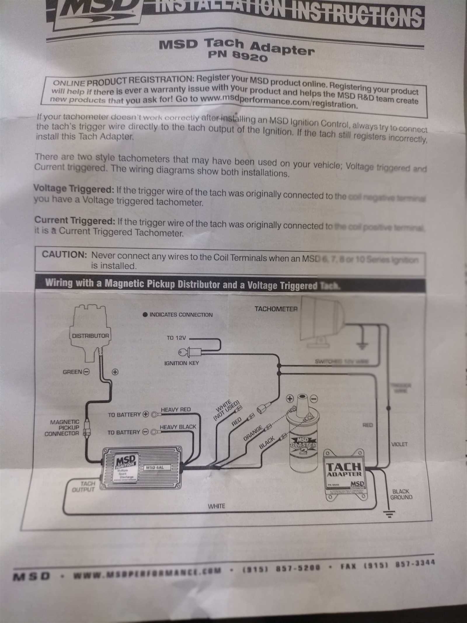 pro tach wiring diagram