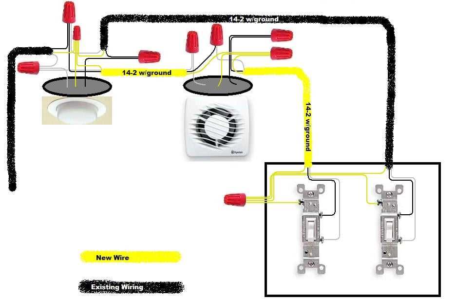 fan light switch wiring diagram