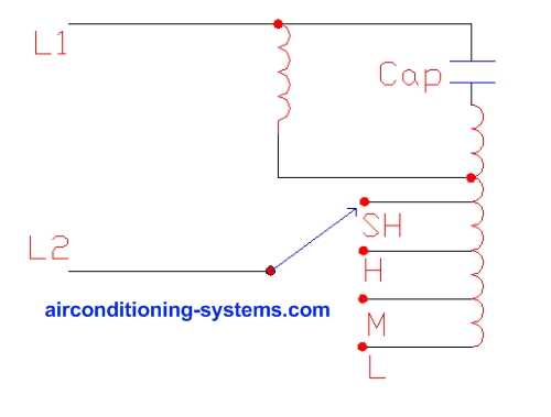 permanent split capacitor motor wiring diagram