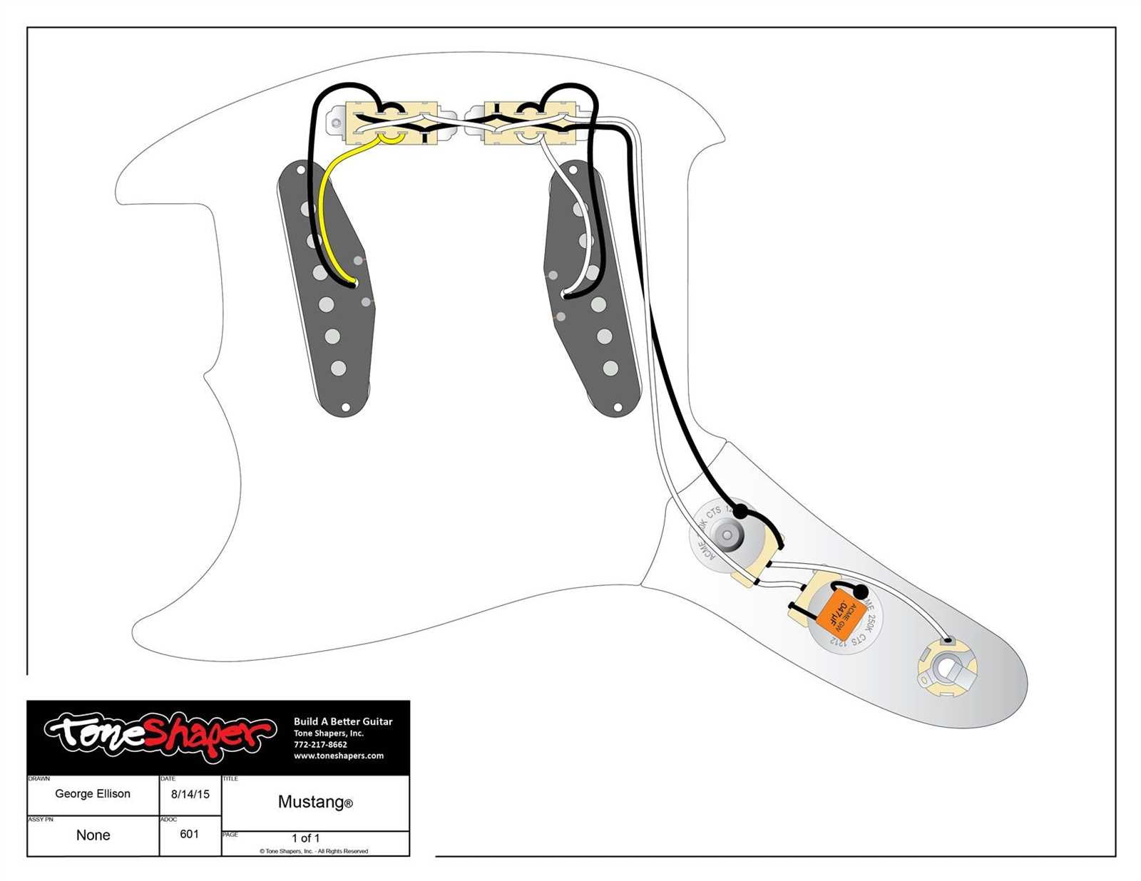 fender mustang wiring diagram