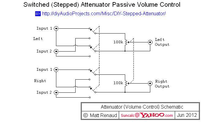 wiring speaker volume control diagram