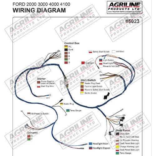 ford 3000 electrical wiring diagram