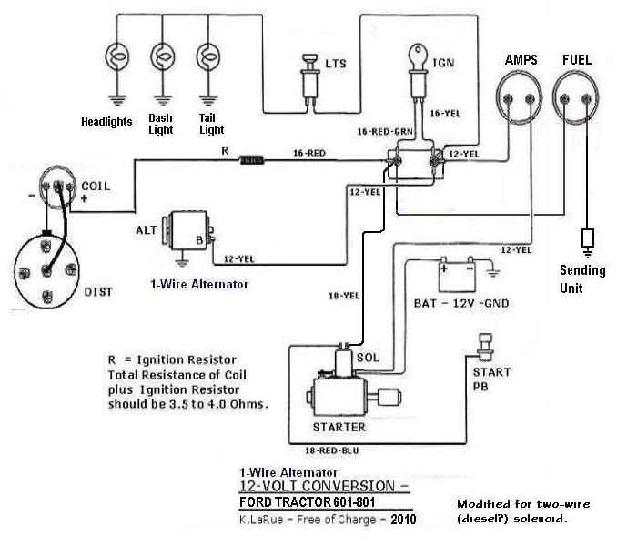 ford 8n 6 to 12 volt conversion wiring diagram