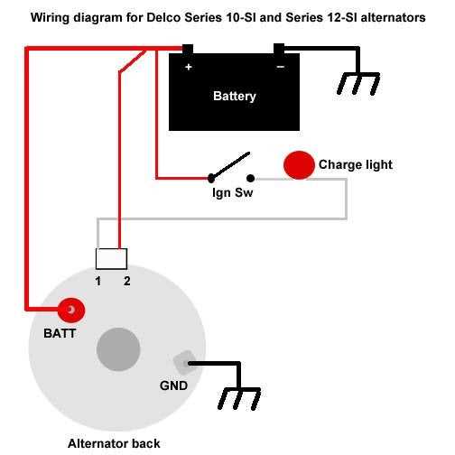 ford alternator wiring diagram internal regulator