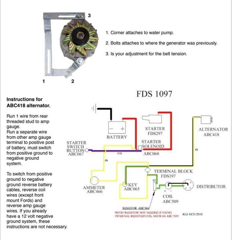 ford jubilee 12 volt wiring diagram