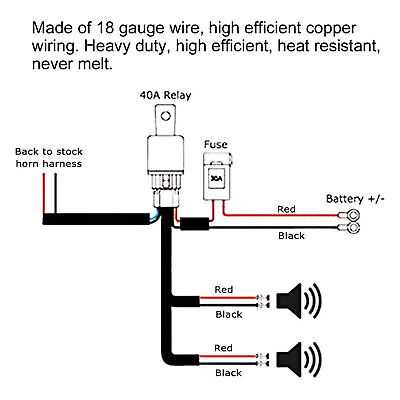 12v train horn wiring diagram