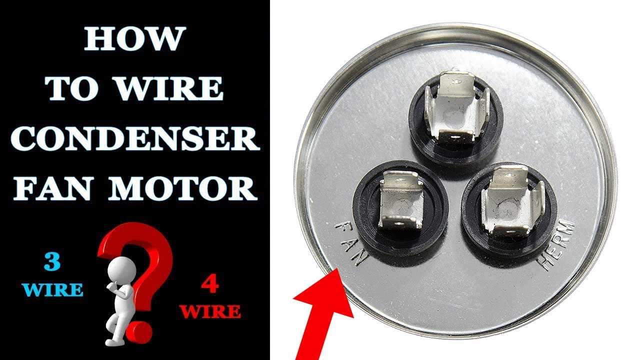 3 wire condenser fan motor wiring diagram