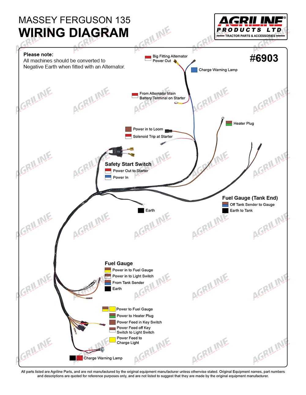 massey ferguson 135 wiring diagram