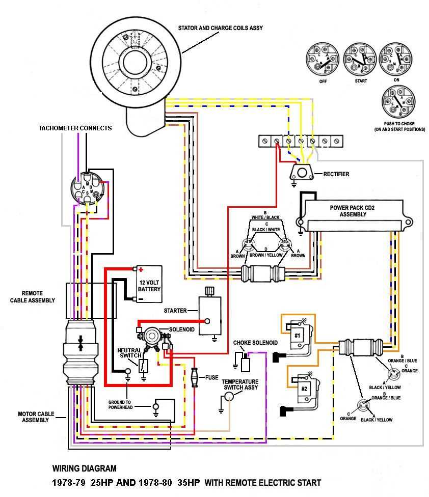 wiring diagram for mercury outboard motor