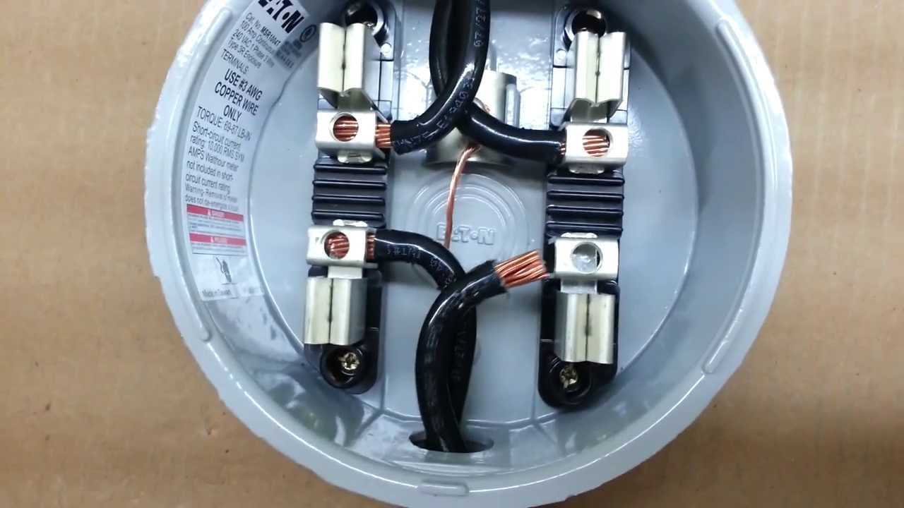 meter socket wiring diagram