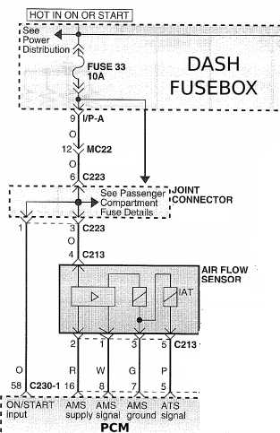 mass air flow sensor wiring diagram