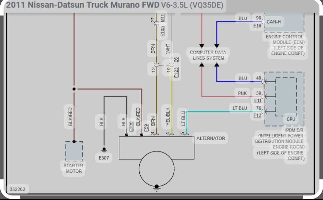 2009 nissan murano alternator plug wiring diagram