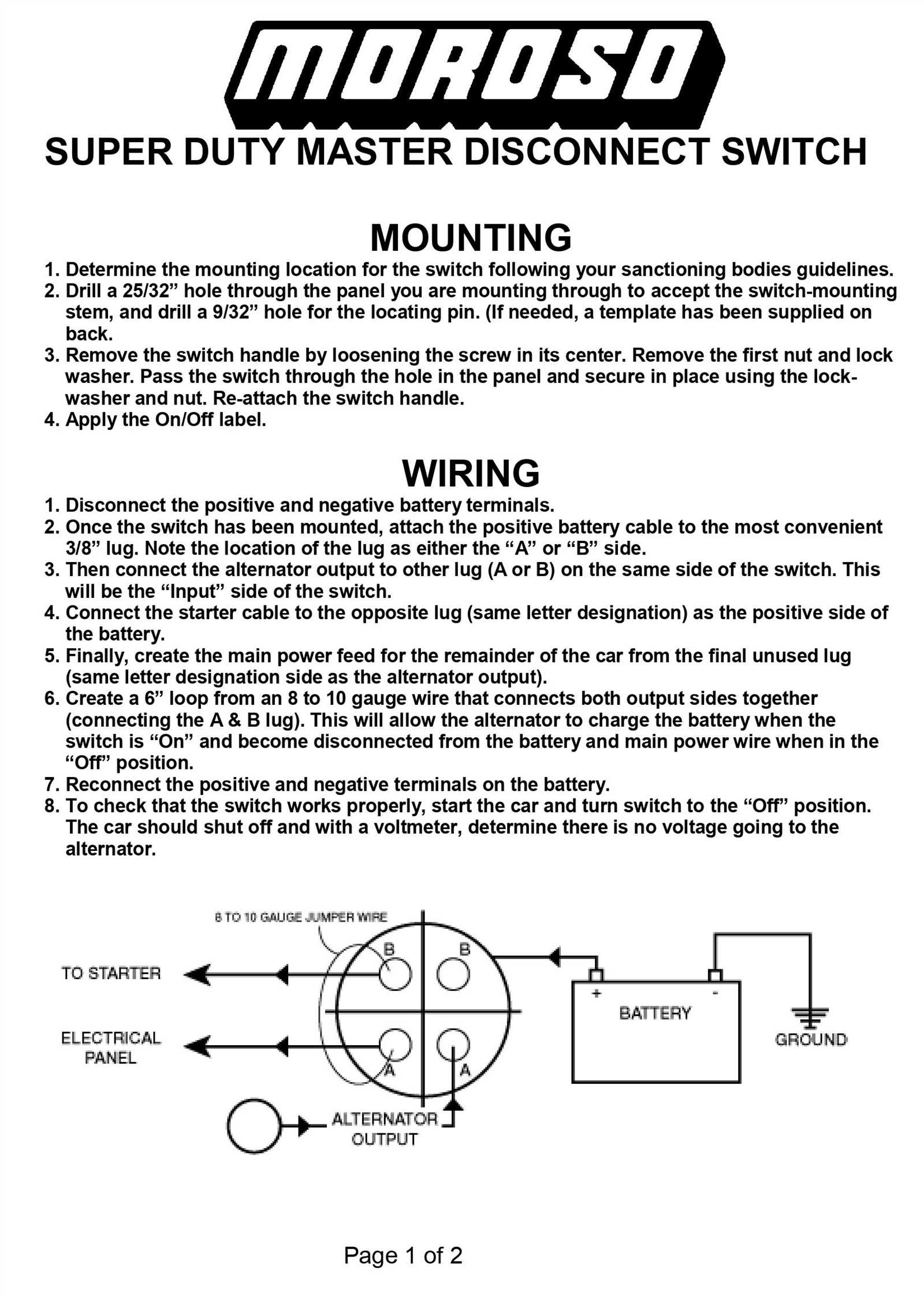 powermaster alternator wiring diagram