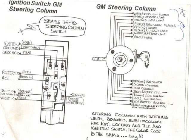 chevy ignition switch wiring diagram