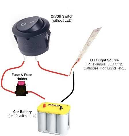 4 pin rocker switch wiring diagram 12v